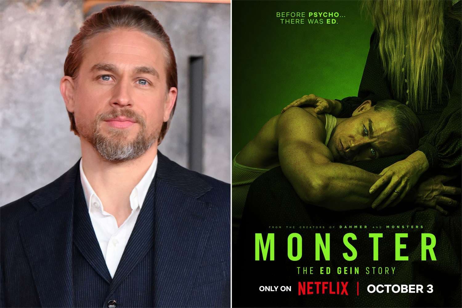 Get your first look at Ryan Murphy's next 'Monster' series, starring Charlie Hunnam as killer Ed Gein