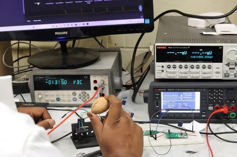 Scientists turn walnut shells and water drops into green electricity