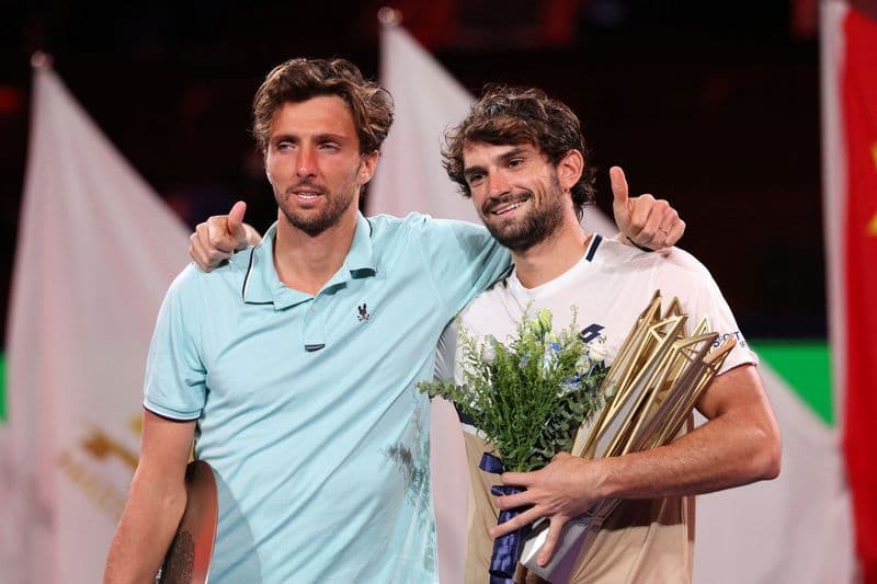 Tennis-Cousins Vacherot and Rinderknech set up Paris repeat of Shanghai final