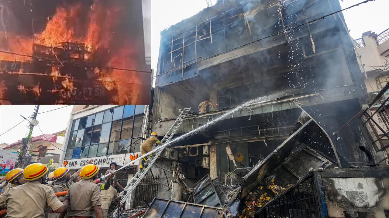 लखनऊ कोचिंग सेंटर अग्निकांड: 15 लोगों की मौत, हादसे की जांच में जुटी एसआईटी